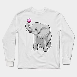 Elephant Lollipop Long Sleeve T-Shirt